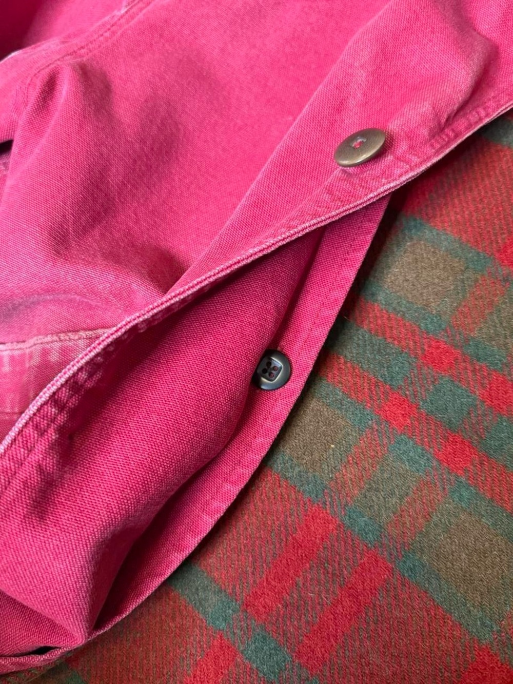 Vintage LL Bean Barn Coat Berry USA Made Oversized Women’s Medium - Picture 3 of 8